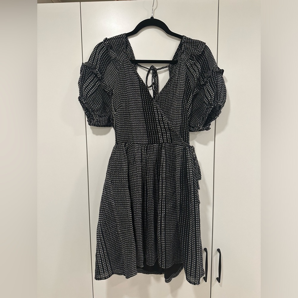 Elegant Black and White Dress